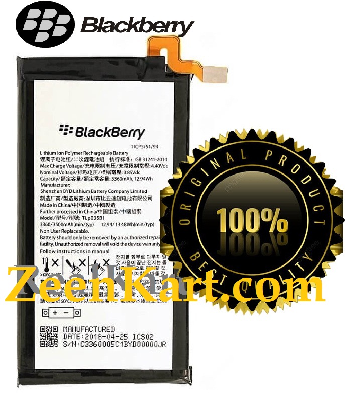 Original BlackBerry Tlp035B1 Battery For BlackBerry Key2